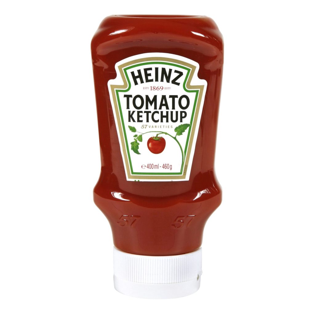 tube tomato ketchup heinz